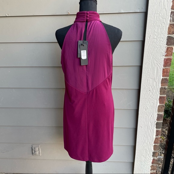 Rachel Zoe High Neck Shiley Dress (Boysenberry, 8) - Picture 2 of 14